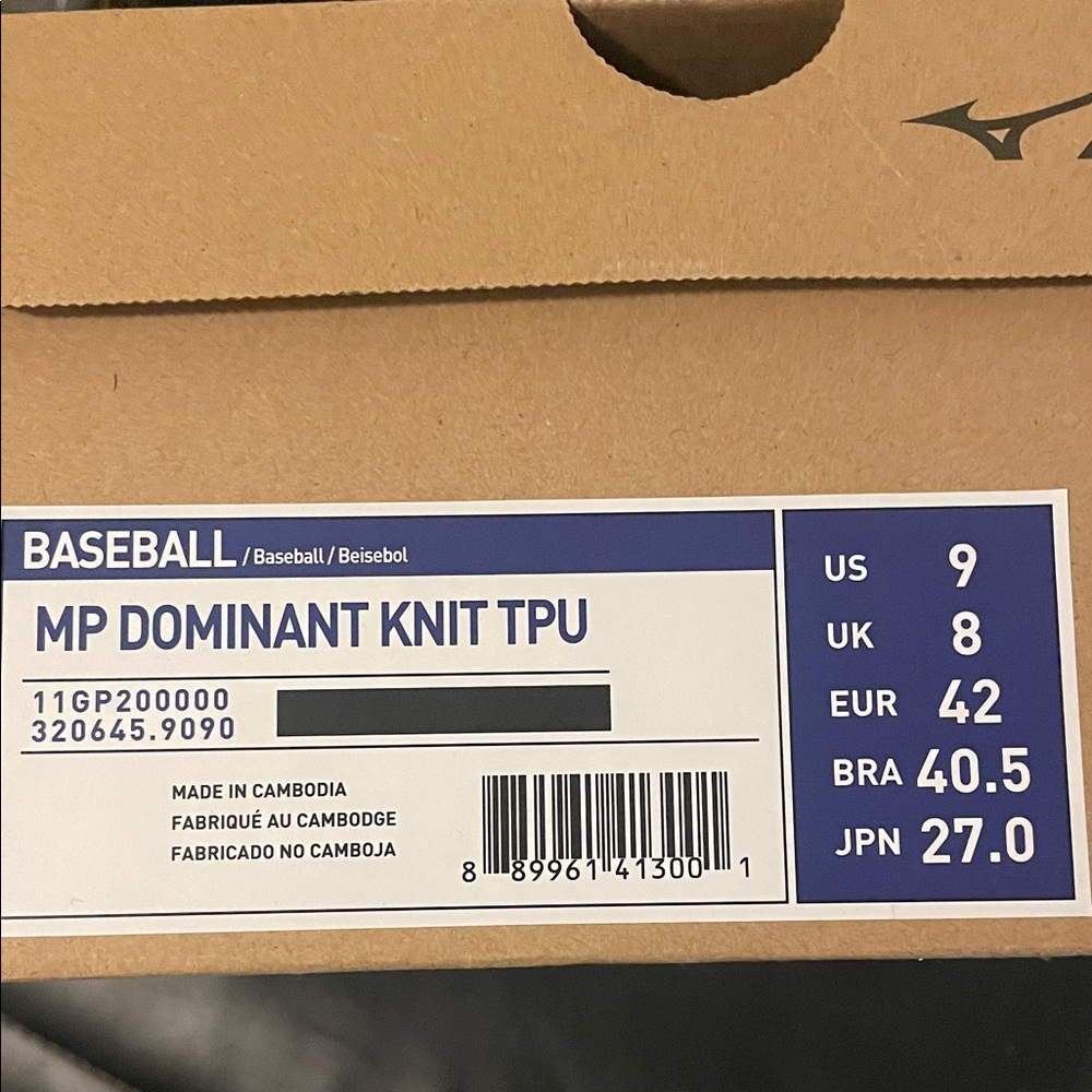 Mizuno MP Dominant Knit TPU Shoes - Blue and White
